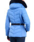 Women's Belted Faux-Fur-Trim Hooded Puffer Coat