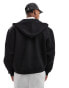 ASOS DESIGN heavyweight boxy scuba hoodie in black