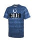 Фото #3 товара Men's Royal Indianapolis Colts Combine Authentic Sweep T-shirt