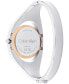 ფოტო #3 პროდუქტის Women's Two Hand Two-Tone Stainless Steel Bangle Bracelet Watch 30mm