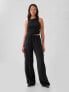 Фото #1 товара High Rise Crinkle Texture Pull-On Cargo Pants