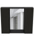 Фото #1 товара Artemisia Medicine Cabinet, Double Door, Mirror, One External Shelf -Black