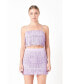 ფოტო #2 პროდუქტის Women's Fringed Tiered Top