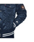 Фото #2 товара Levi’s x Starter Men's Navy Houston Astros Silver Tab Satin Full-Snap Trucker Jacket