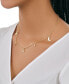 Women's Sparkling Cubic Zirconia Star and Moon Chain Necklace