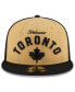 Фото #3 товара Men's Gold, Black Toronto Raptors 2023/24 City Edition 9FIFTY Snapback Adjustable Hat