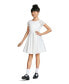 ფოტო #5 პროდუქტის Big Girls Lace and Satin Party Short Sleeve Dress
