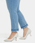 Фото #4 товара Plus Size Sheri Slim Ankle Jeans