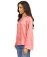 Фото #4 товара Women's Satin Bell-Sleeve Chain-Neck Top, Regular & Petite