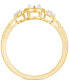 ფოტო #3 პროდუქტის Diamond Promise Ring (1/10 ct. t.w.) in 14k Gold-Plated Sterling Silver