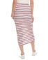 Stateside Textured Thermal Stripe Drawstring Tube Midi Skirt Women's