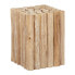 Eckiger Blumenhocker aus Holz