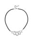 ფოტო #1 პროდუქტის Southwestern Raindrop Necklace-Features Sterling Silver Pendant with 20 Inch Black Leather Cord