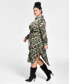 Фото #3 товара Платье женское Nina Parker модель "Trendy Plus Size Printed Satin Shirtdress"