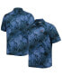 Фото #1 товара Men's Blue Tennessee Titans Coast Luminescent Fronds Camp IslandZone Button-Up Shirt