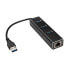 SilverStone SST-EP04 3-Port USB 3.0 Hub mit Gigabit Ethernet - schwarz - фото #1