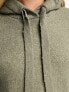 Фото #3 товара Miss Selfridge knit oversized longline hoody in charcoal marl