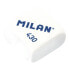 MILAN Blister Pack 4 Triangular Graphite Pencils+Synthetic Rubber Eraser