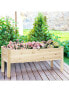 Фото #3 товара Raised Garden Bed Elevated Planter Box Wood for Vegetable Flower Herb