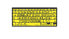 Фото #1 товара Logickeyboard LKB-LPBY-BTON-DE - Mini - Bluetooth - QWERTZ - Black - Yellow