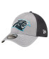 Men's Gray Carolina Panthers Grayed Out 39THIRTY Flex Hat Серый, S/M - фото #1