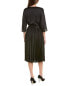 Фото #2 товара Joseph Ribkoff Pleated A-Line Dress Women's Black 6