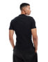 Фото #4 товара ASOS DESIGN muscle fit rib t-shirt in black