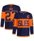 ფოტო #1 პროდუქტის Men's Anders Lee Navy New York Islanders 2024 NHL Stadium Series Authentic Player Jersey