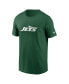 Фото #3 товара Men's Green New York Jets Primetime Wordmark Essential T-Shirt