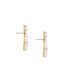 Double Imitation Pearl Nugget 18K Gold Plated Earrings