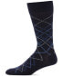 ფოტო #1 პროდუქტის Men's Diagonal Plaid Dress Socks