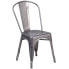 Фото #4 товара Clear Coated Metal Indoor Stackable Chair