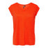 ფოტო #3 პროდუქტის PIECES Billo Lurex Stripes short sleeve v neck T-shirt