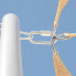 Фото #2 товара Основание для пляжного зонта Белый Сталь Веревка 4,5 x 4,5 x 250 cm