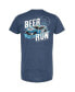 Men's Heather Navy Ross Chastain Busch Light Beer Run T-Shirt Синий, S - фото #2