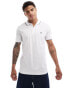 French Connection single tipped polo in white