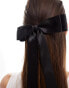 ASOS DESIGN hair clip with bow detail in black