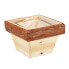 Фото #11 товара Горшки для цветов Relaxdays Набор из 2 деревянных горшков Blumentopf Holz 2er Set