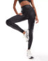 Фото #5 товара ASOS 4505 gym legging in cracked leather effect in black