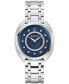 ფოტო #1 პროდუქტის Women's Duality Diamond (1/8 ct. t.w.) Stainless Steel Bracelet Watch Box Set 34mm