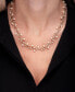 ფოტო #2 პროდუქტის Cultured Freshwater Pearl (5mm) & Diamond (1/2 ct. t.w.) Vine 16" Collar Necklace in 14k Gold-Plated Sterling Silver