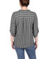 ფოტო #2 პროდუქტის Women's Long Tab-Sleeve Top with Pockets