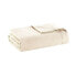 Фото #1 товара Twin Textured Cotton Blanket Ivory
