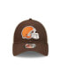 Men's Brown, Natural Cleveland Browns Loyal 9TWENTY Trucker Snapback Hat