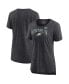 ფოტო #1 პროდუქტის Women's Heather Charcoal Philadelphia Eagles Super Bowl LVII Strategy Tri-Blend T-shirt