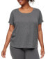 ფოტო #1 პროდუქტის Plus Size Gabriella Cotton T-Shirt