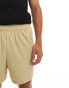 ASOS 4505 – Icon – Schnelltrocknende Trainingsshorts in Sand mit Reißverschlusstaschen, 13 cm