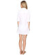 Фото #3 товара Tommy Bahama Crinkle Boyfriend Shirt Cover-Up White LG (US 14)