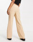 Miss Selfridge slouchy straight leg dad trouser in stone