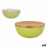 Фото #1 товара Посуда Percutti Бамбуковое блюдо Зеленое с крышкой (4 штуки)